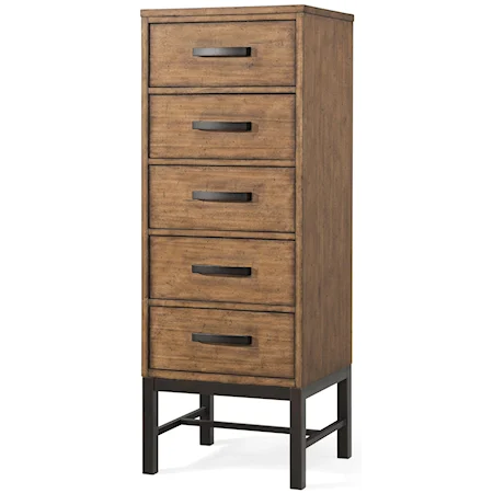 5 Drawer Lingerie Chest with Trestle Base